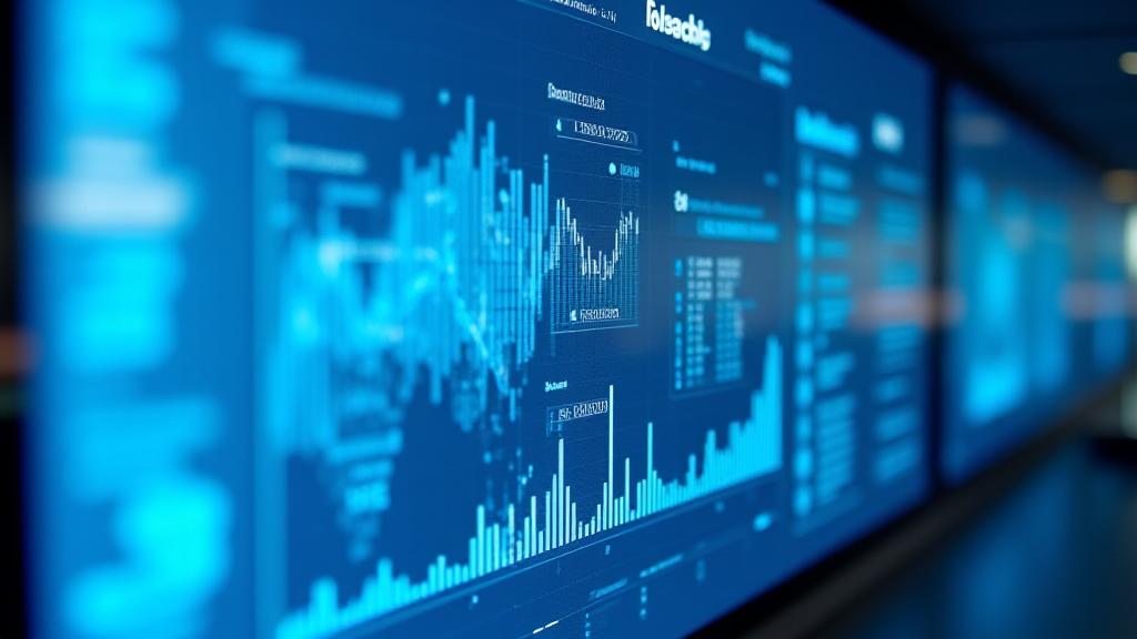 Data visualization dashboard showing growth metrics